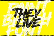 THEY LIVE PAINT BRUSH FONT