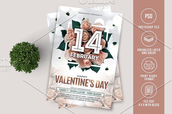 Valentine's Day Flyer in Flyer Templates - product preview 2