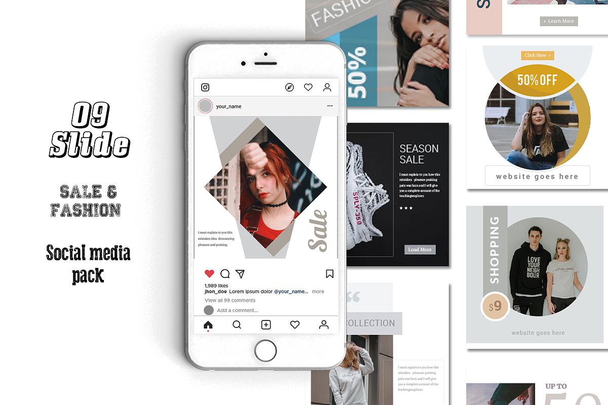 Winter Sale Social Media Pack in Instagram Templates - product preview 8