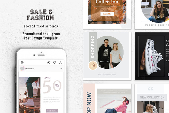 Winter Sale Social Media Pack in Instagram Templates - product preview 4