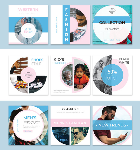 Sale Social Media Pack in Instagram Templates - product preview 5