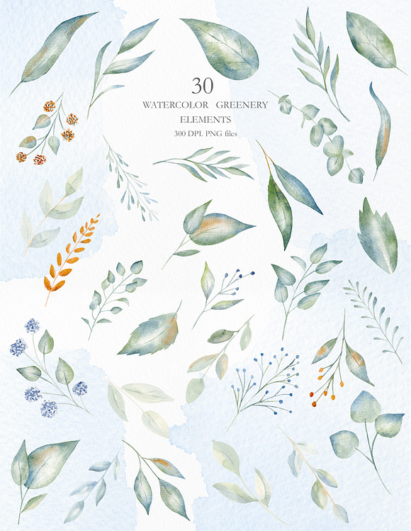Winter Morning Watercolor Set in Illustrations - product preview 9