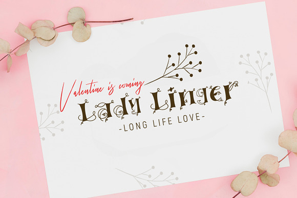 Linger in Display Fonts - product preview 1