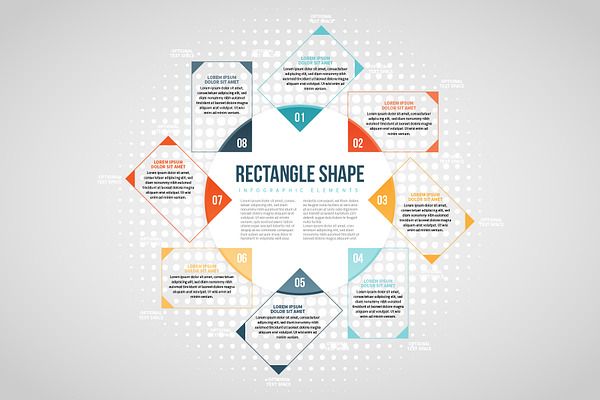 Rectangle Shape Infographic