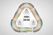 Triangle Loop Lines Infographic
