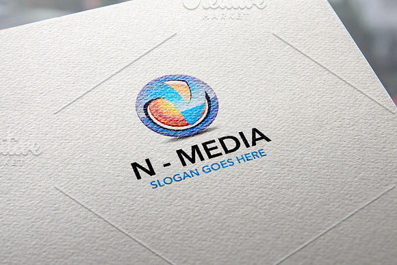 Letter N/V 3d logo Template in Logo Templates - product preview 2