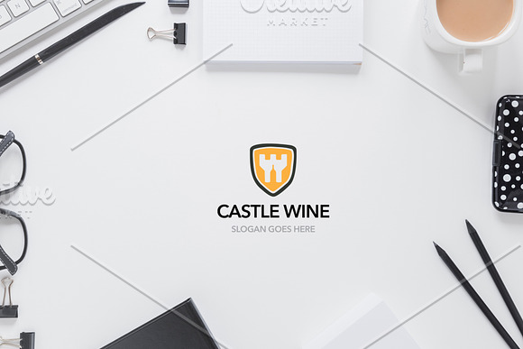 Castle Wine Logo Template in Logo Templates - product preview 2