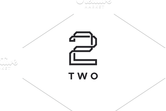 Two 2 Logo in Logo Templates - product preview 2