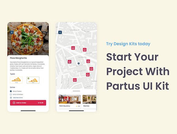 Partus Delivery UI Kit in UI Kits and Libraries - product preview 2