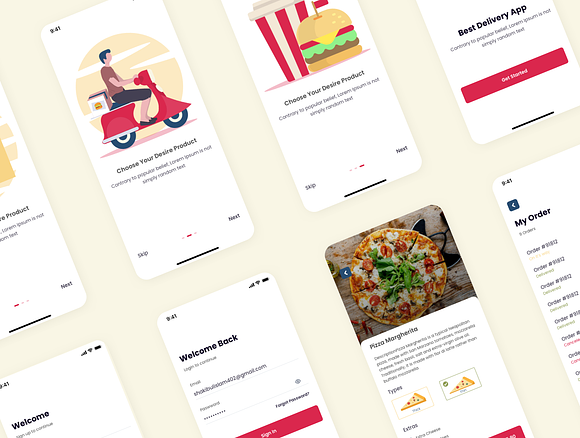 Partus Delivery UI Kit in UI Kits and Libraries - product preview 4