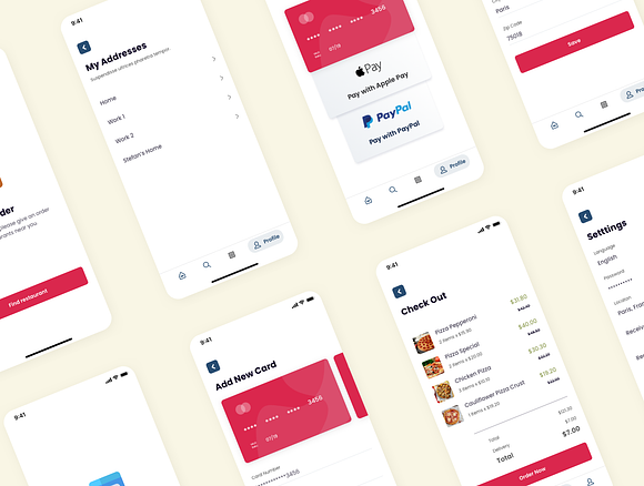 Partus Delivery UI Kit in UI Kits and Libraries - product preview 5