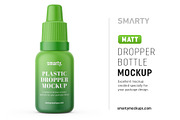 Matt dropper bottle mockup