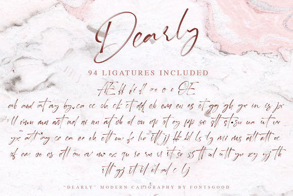 Dearly SVG Font in Script Fonts - product preview 4