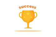 Success Pattern of Bright Cup Vector
