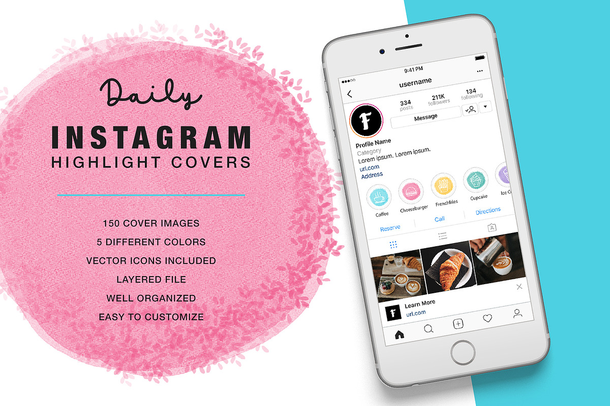 Daily Instagram Highlight Floral in Instagram Templates - product preview 8