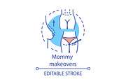 Mommy makeovers concept icon