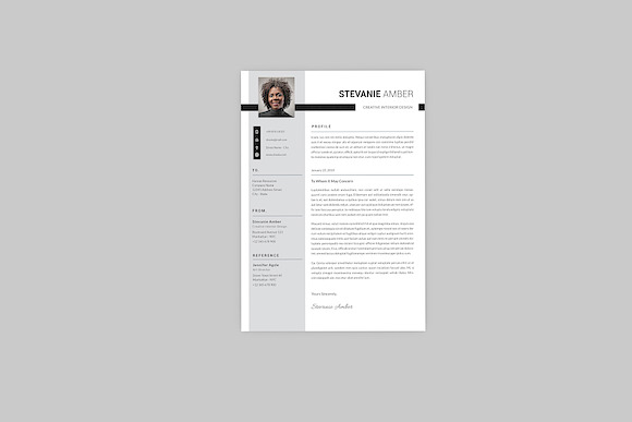 Stevanie Creative Resume Designer in Resume Templates - product preview 1