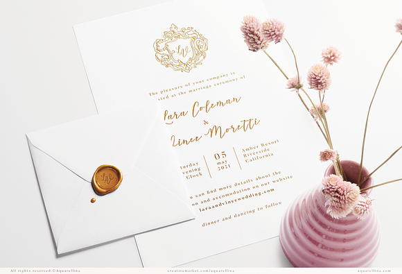 Wedding Monogram Frames Vol. 1 in Illustrations - product preview 4