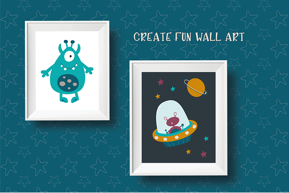 Aliens in Space in Illustrations - product preview 3