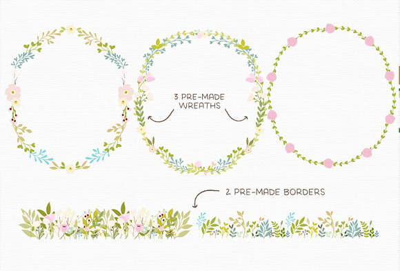 Lovely Flower Bundle illustration in Illustrations - product preview 2