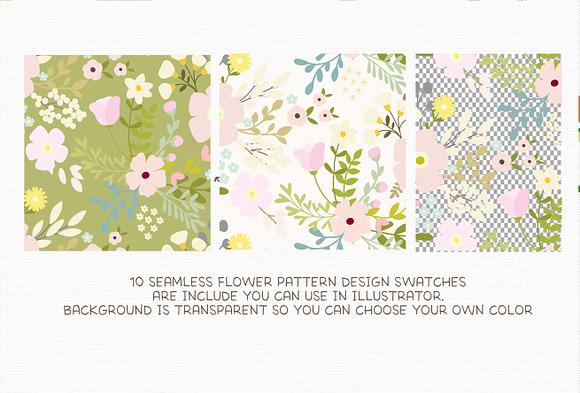 Lovely Flower Bundle illustration in Illustrations - product preview 3