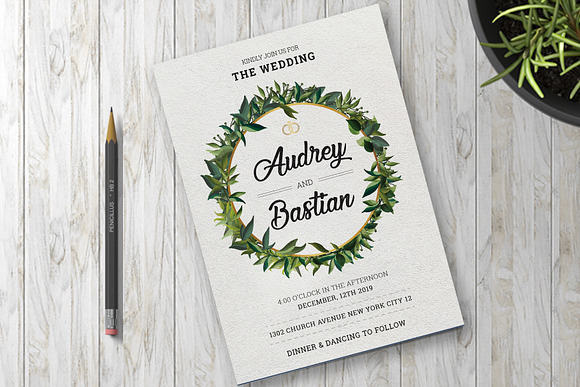 Wedding Invitation in Wedding Templates - product preview 1