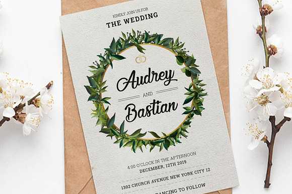 Wedding Invitation in Wedding Templates - product preview 2