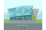 Shopping Mall Web Template in Flat