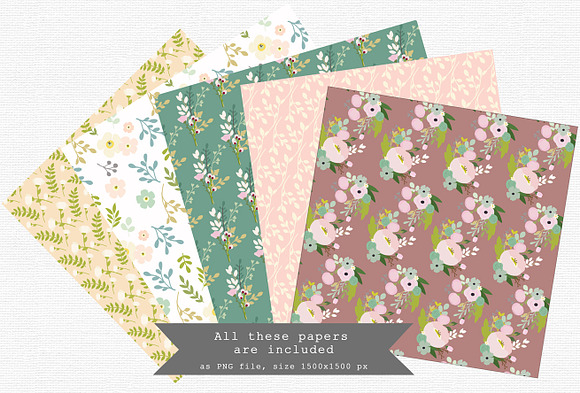 Lovely Flower Bundle illustration in Illustrations - product preview 9