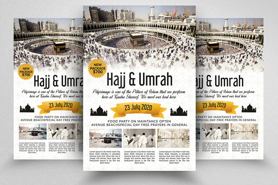 Hajj and Umrah Advertising Flyer in Flyer Templates - product preview 8
