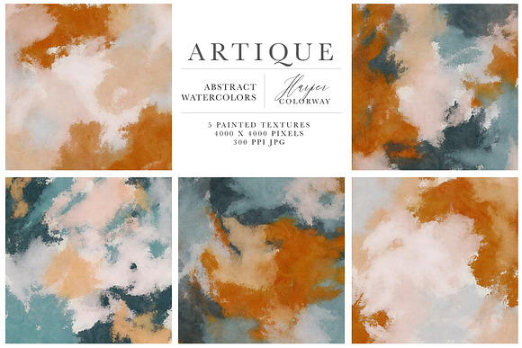 Artique Abstract Watercolor Textures in Textures - product preview 1