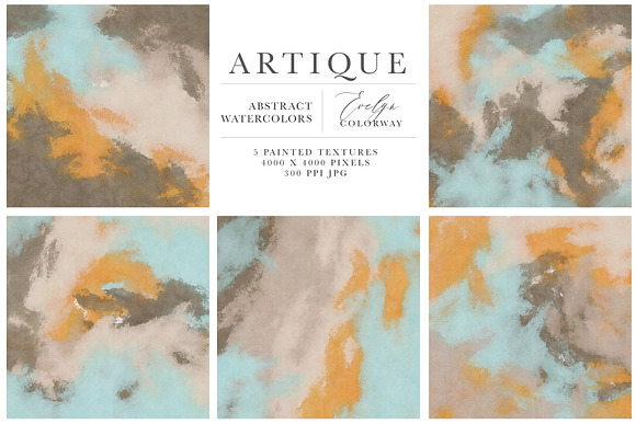 Artique Abstract Watercolor Textures in Textures - product preview 10