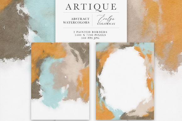 Artique Abstract Watercolor Textures in Textures - product preview 11