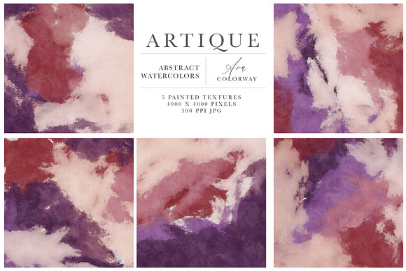 Artique Abstract Watercolor Textures in Textures - product preview 16