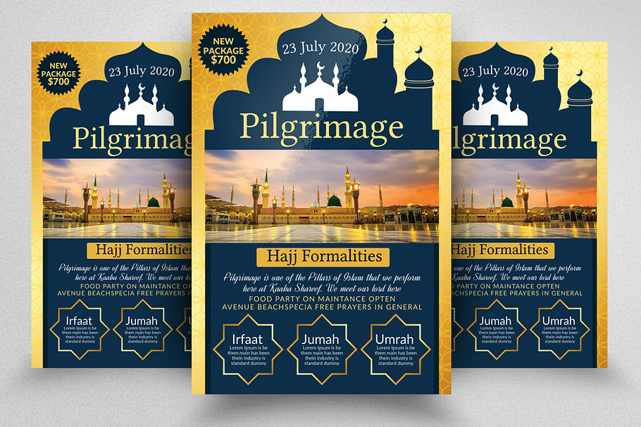 Hajj and Umrah Advertising Flyer in Flyer Templates - product preview 8