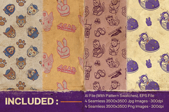 ACAB: All Cats Are Beautiful Bundle in Patterns - product preview 1