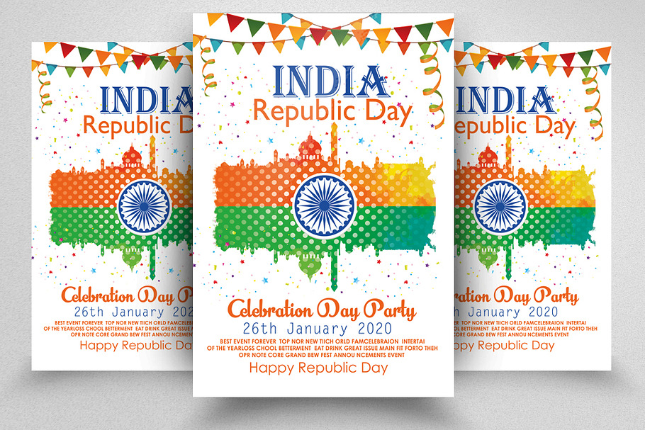 Indian Republic Day Festival Flyer