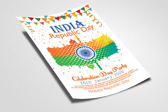 Indian Republic Day Festival Flyer in Flyer Templates - product preview 1