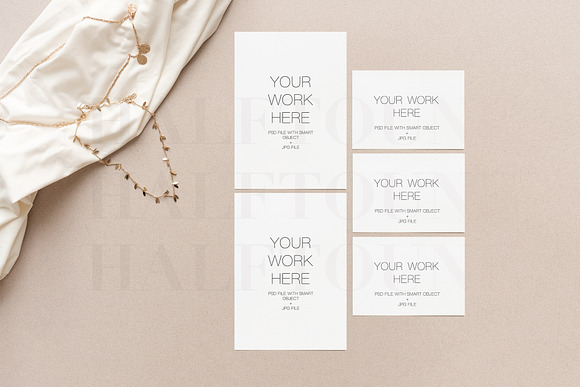 Styled Wedding Cards Scene Mockup in Mockup Templates - product preview 4