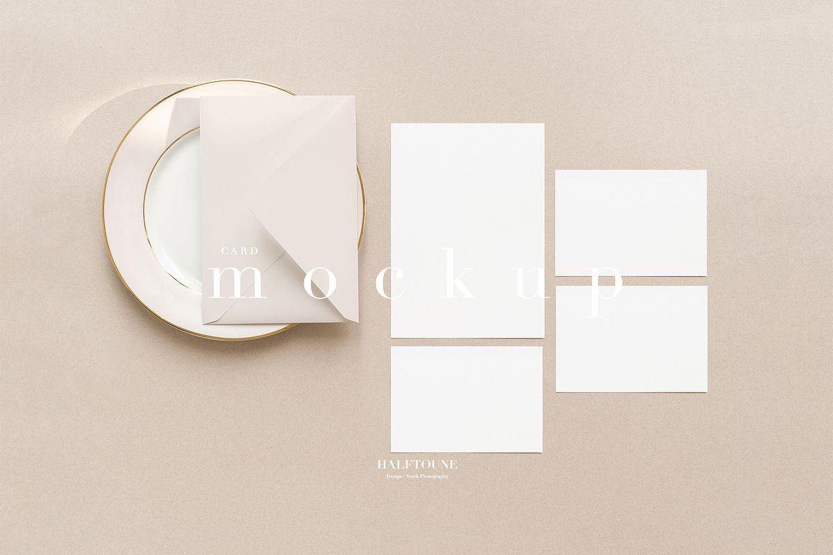Elegant Wedding Card Scene Mockup in Mockup Templates - product preview 8
