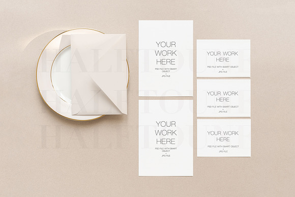 Elegant Wedding Card Scene Mockup in Mockup Templates - product preview 4