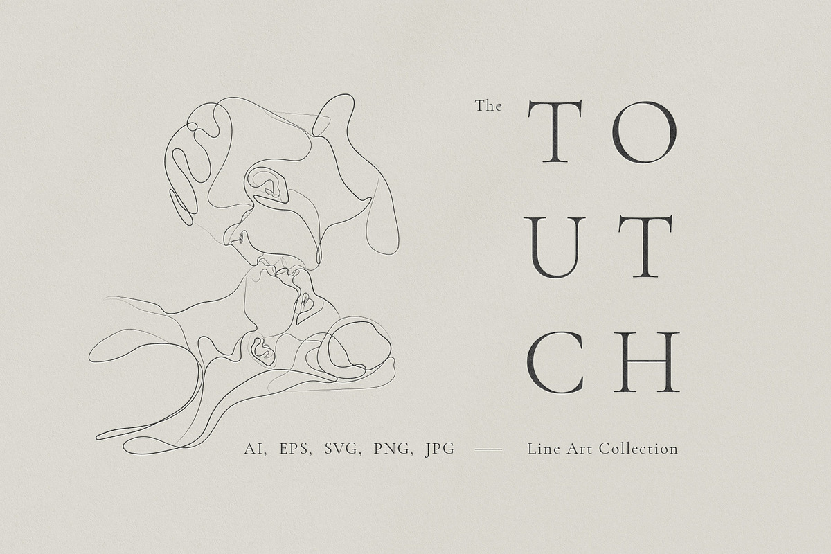 The Touch. Line Art Collection in Illustrations - product preview 8