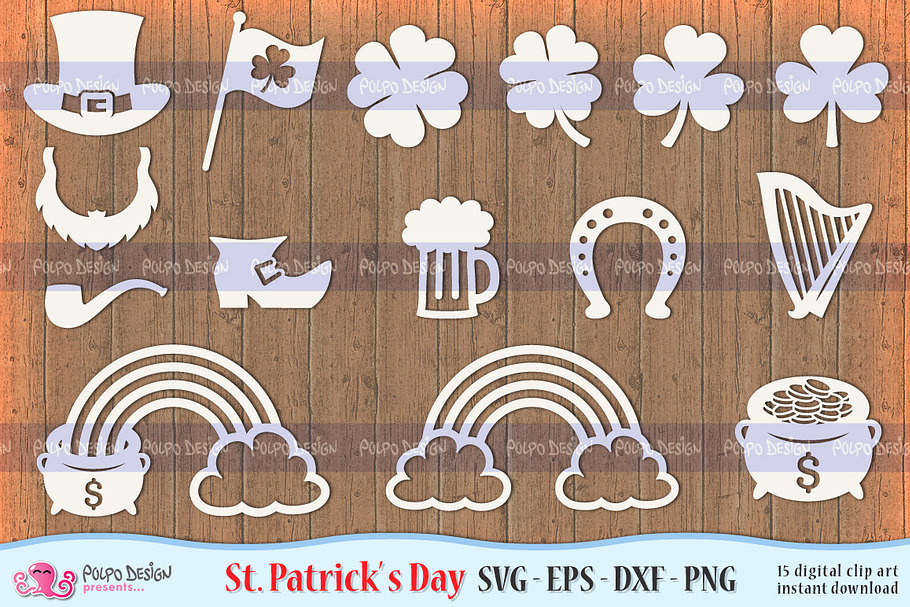 St. Patrick's Day SVG, Eps, Dxf, Png in Objects - product preview 8