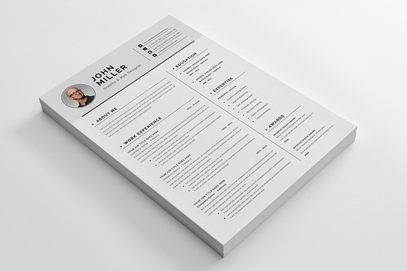 Resume CV (3 page) in Resume Templates - product preview 5