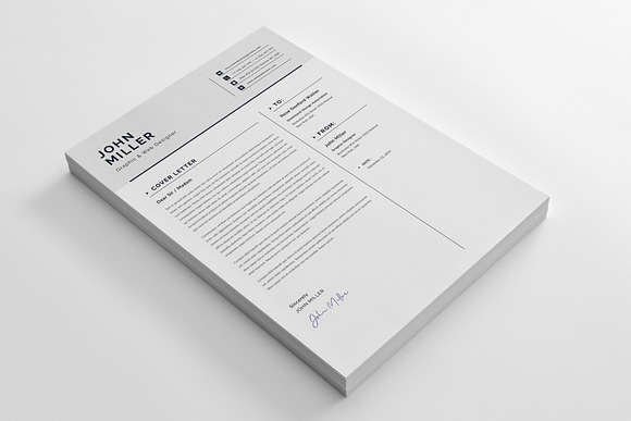 Resume CV (3 page) in Resume Templates - product preview 6
