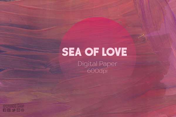 Sea of love acrylic paint texture