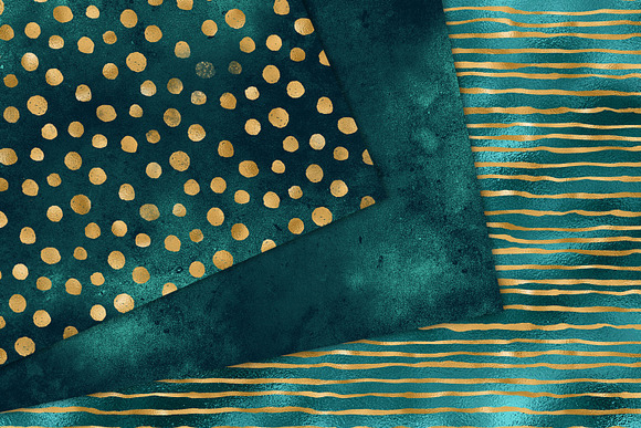 Tropical Gold Digital Paper in Textures - product preview 3