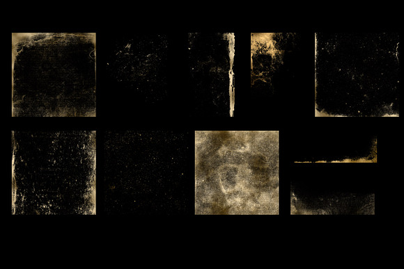 Gold Grunge Overlays in Textures - product preview 2