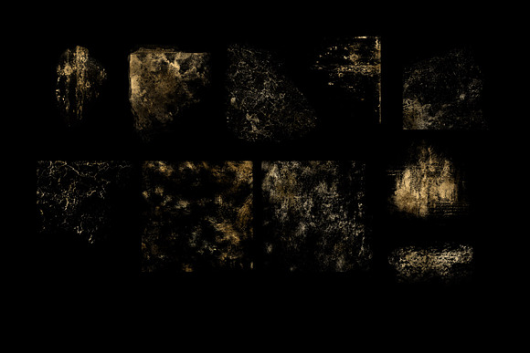 Gold Grunge Overlays in Textures - product preview 4