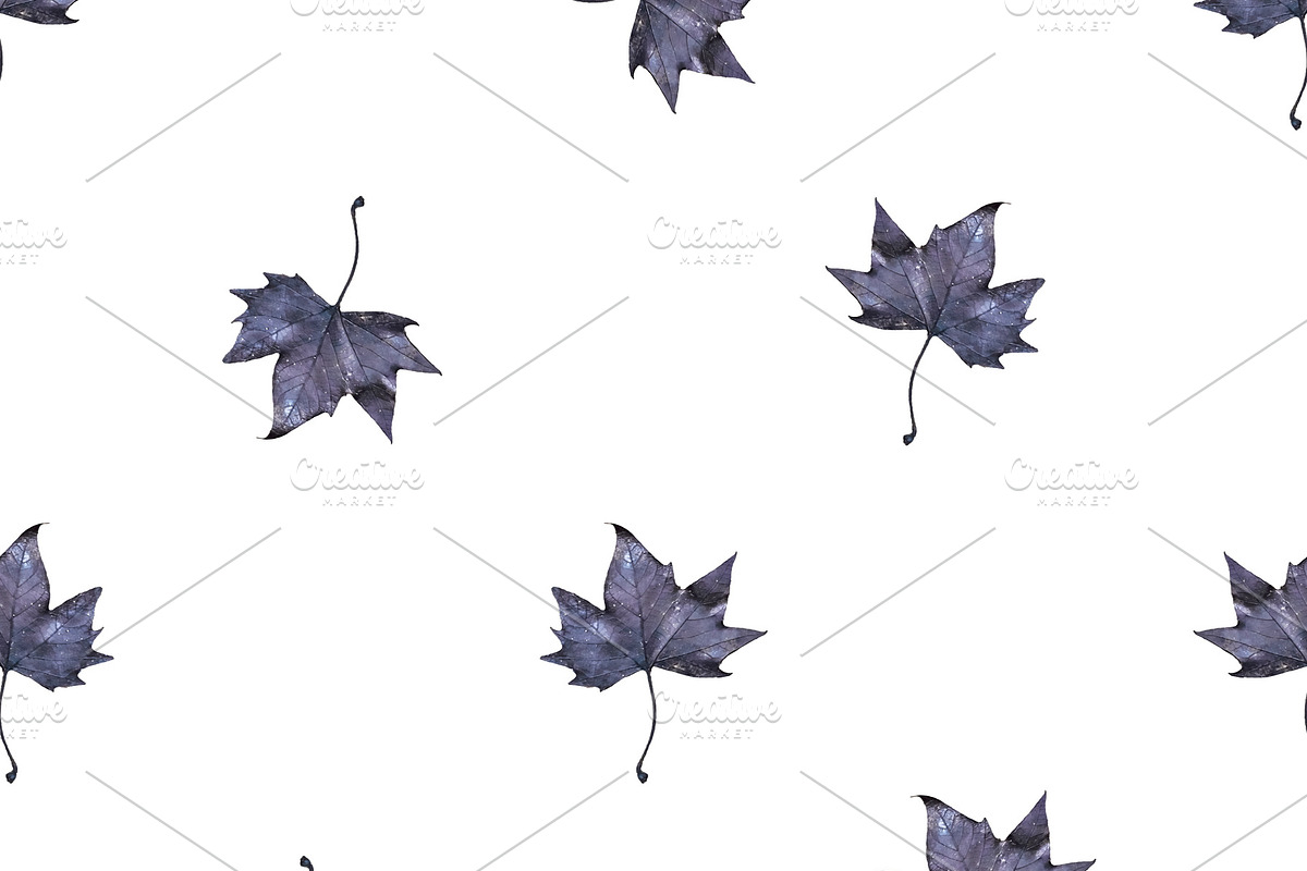 Wet Leaves Botanical Motif Seamless in Patterns - product preview 8